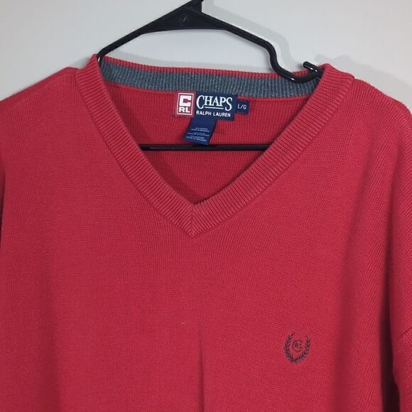 Chaps Ralph Lauren vnack cotton sweater pullover unisex large - Picture 6 of 7